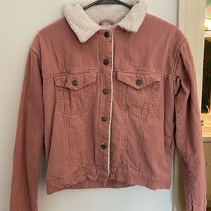 Women's Pink Sherpa-Lined Jacket